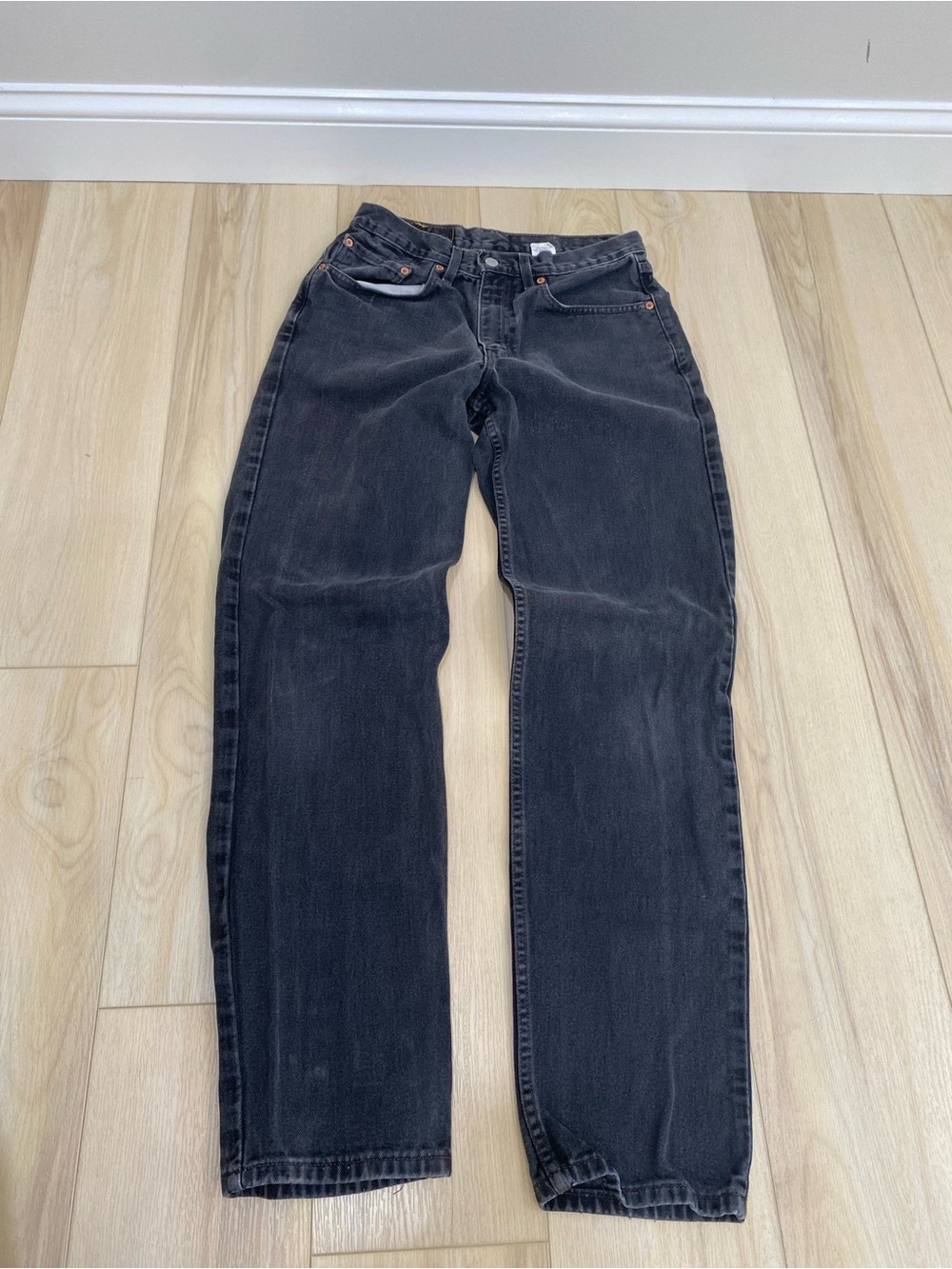 VTG Levi's 550 Black Mens 32x34 (30x33) Relaxed Fit 90s Faded Grunge Skater